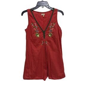 Vintage Old Navy Babydoll Tunic Top Sleeveless M 100% Cotton